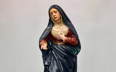 Restaurado el boceto de Dolorosa de Sebastián Santos para la exposición sobre el imaginero en Huelva