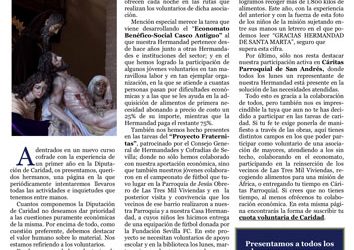 Nueva hoja informativa de la Diputación de Caridad