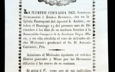 Hitos y datos de la Hermandad Sacramental de San Andrés