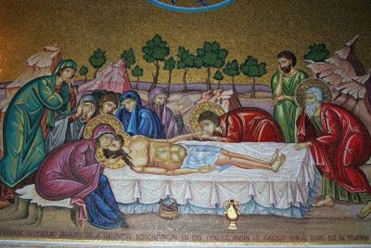 Mosaico Entierro Cristo