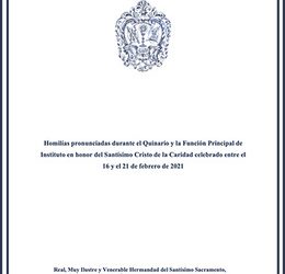 Homilias del Quinario en honor del Stmo. Cristo de la Caridad