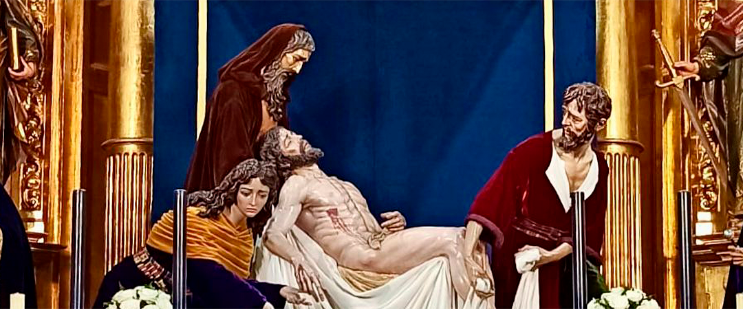 Nuestros Titulares en el altar mayor de San Andrés